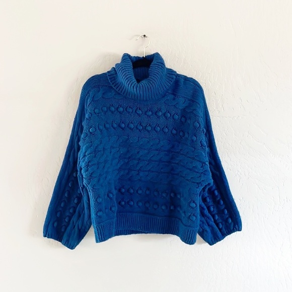 M&S Sweaters - 🌿Final Sale M&S Collection Dot‎ Knit Blue Sweater